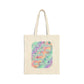 Bespattered Facade Rainbow "Self Improvement" Canvas Tote Bag Reusable Carryall