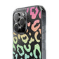 Bespattered Facade Pastel Rainbow Leopard Clear Case