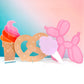 Acrylic ice cream cone decor