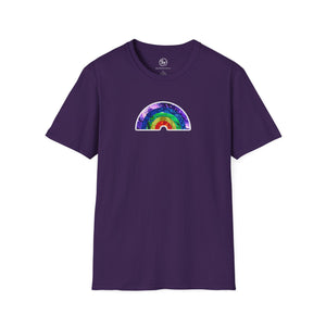 Bespattered Facade Rainbow Painting Collage Unisex Softstyle T-Shirt
