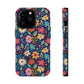 Bespattered Facade Colorful Flowers Impact-Resistant Case