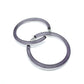 Bangle Lucite Hoop Earrings - 3 Inch