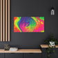 Bespattered Facade Fluid Art Abstract Painting Stretched Matte Canvas Art Prints | Multiple Sizes
