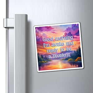 Bespattered Facade "Good Morning" Refrigerator Magnet