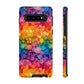 Bespattered Facade Rainbow Ink Circles Tough Case