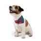 Bespattered Facade Neon Butterfly Pet Bandana Collar