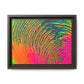 Bespattered Facade Neon Puddle Framed Canvas Art Print | 3 Frame Colors | Multiple Sizes