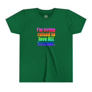 Bespattered Facade Love All Humans Youth Short Sleeve Tee