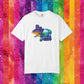 Bespattered Facade Rainbow Ally Gator Colorful LGBTQ+ Pride Premium Unisex Comfort Colors Garment Dyed 100% Cotton T-Shirt