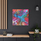 Bespattered Facade Resin Petri Macro Photograph Stretched Matte Canvas Art Prints | Multiple Sizes