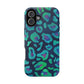 Bespattered Facade Emerald Leopard Impact-Resistant Case