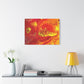 Bespattered Facade Flamin' Hot Stretched Matte Canvas Art Prints | Multiple Sizes