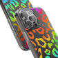 Bespattered Facade Watercolor Rainbow Leopard Clear Case
