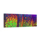 Bespattered Facade Neon Lava Stretched Matte Canvas Art Prints | Multiple Sizes