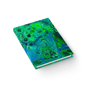 Bespattered Facade Radioactive Hardcover Notebook - Unlined (Blank) Pages