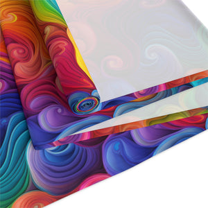 Bespattered Facade Rainbow Swirls Table Runner (2 sizes)