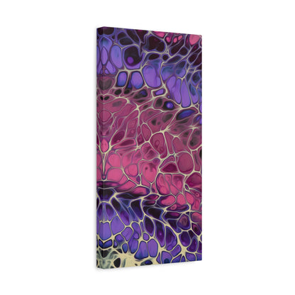 Bespattered Facade Fluid Art Abstract Painting Stretched Matte Canvas Art Prints | Multiple Sizes