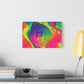 Bespattered Facade Fluid Art Abstract Painting Stretched Matte Canvas Art Prints | Multiple Sizes