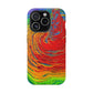 Bespattered Facade Rainbow Vortex Impact-Resistant Case