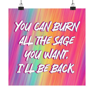 Bespattered Facade "I'll Be Back" Giclée Archival Matte Paper Prints