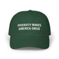 The Anti-MAGA Embroidered Hat Collection: Diversity Makes America Great | 10 Colors