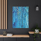 Bespattered Facade Fluid Art Abstract Painting Stretched Matte Canvas Art Prints | Multiple Sizes