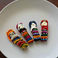 Single Handmade Worry Dolls Tiny Boho Doll - Guatemala