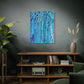 Bespattered Facade Fluid Art Abstract Painting Stretched Matte Canvas Art Prints | Multiple Sizes