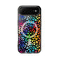 Bespattered Facade Rainbow Paint Splatter Leopard MagSafe Clear Impact Cases