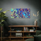 Bespattered Facade Fluid Art Abstract Painting Stretched Matte Canvas Art Prints | Multiple Sizes