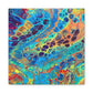 Bespattered Facade Fluid Art Abstract Painting Stretched Matte Canvas Art Prints | Multiple Sizes