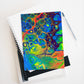 Bespattered Facade Rainbow Hardcover Notebook - Lined Pages