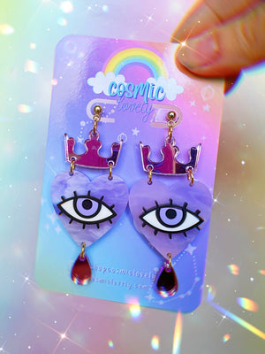 Lavender Sky QUEEN earrings