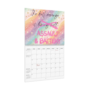 2027 Bespattered Facade Semi-Motivational Wall Calendar (11" x 8.5")