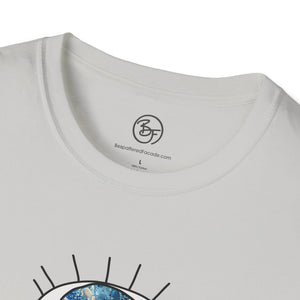 Bespattered Facade Evil Eye Protection Symbol Unisex Softstyle T-Shirt
