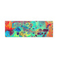 Bespattered Facade Rainbow Rings Stretched Matte Canvas Art Prints | Multiple Sizes