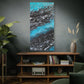 Bespattered Facade Fluid Art Abstract Painting Stretched Matte Canvas Art Prints | Multiple Sizes