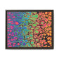 Bespattered Facade Neon Goodness Framed Canvas Art Print | 3 Frame Colors | Multiple Sizes