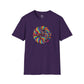 Bespattered Facade Rainbow Swirl Unisex Softstyle T-Shirt