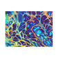Bespattered Facade Fluid Art Abstract Painting Stretched Matte Canvas Art Prints | Multiple Sizes