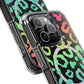 Bespattered Facade Bright Rainbow Leopard MagSafe Clear Impact Case
