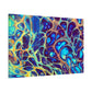 Bespattered Facade Fluid Art Abstract Painting Stretched Matte Canvas Art Prints | Multiple Sizes