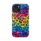Bespattered Facade Rainbow Watercolor Leopard MagSafe Tough Case