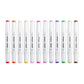 Double-Ended Alcohol Markers 12 Floral Colors