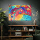 Bespattered Facade Rainbow Galaxy Stretched Matte Canvas Art Prints | Multiple Sizes