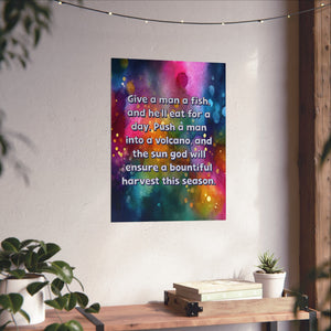 Bespattered Facade "Feed Your Man a Fish" Giclée Archival Matte Paper Prints