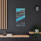 Bespattered Facade Fluid Art Abstract Painting Stretched Matte Canvas Art Prints | Multiple Sizes