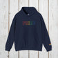 Bespattered Facade Pride Rainbow LGBTQ+ Embroidered Unisex Heavy Blend™ Hooded Sweatshirt
