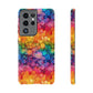 Bespattered Facade Rainbow Ink Circles Tough Case