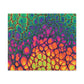 Bespattered Facade Neon Butterfly Stretched Matte Canvas Art Prints | Multiple Sizes